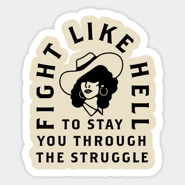 Fight Like Hell Sticker by Nick Quintero